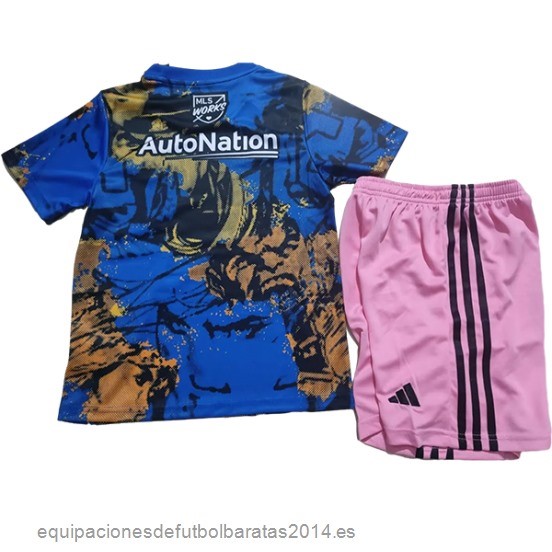 Nuevo Especial Conjunto De Niños Inter Miami 23/24 Azul Rosa Baratas